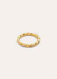 Anillo Tressia Plata Baño Oro