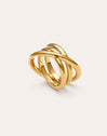 Imagen detalle de Trinity Ring Edelstahl mit 18kt Goldbeschichtung