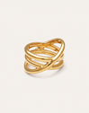 Trinity Ring Edelstahl mit 18kt Goldbeschichtung