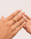 Bague Vincla Plaqué Or