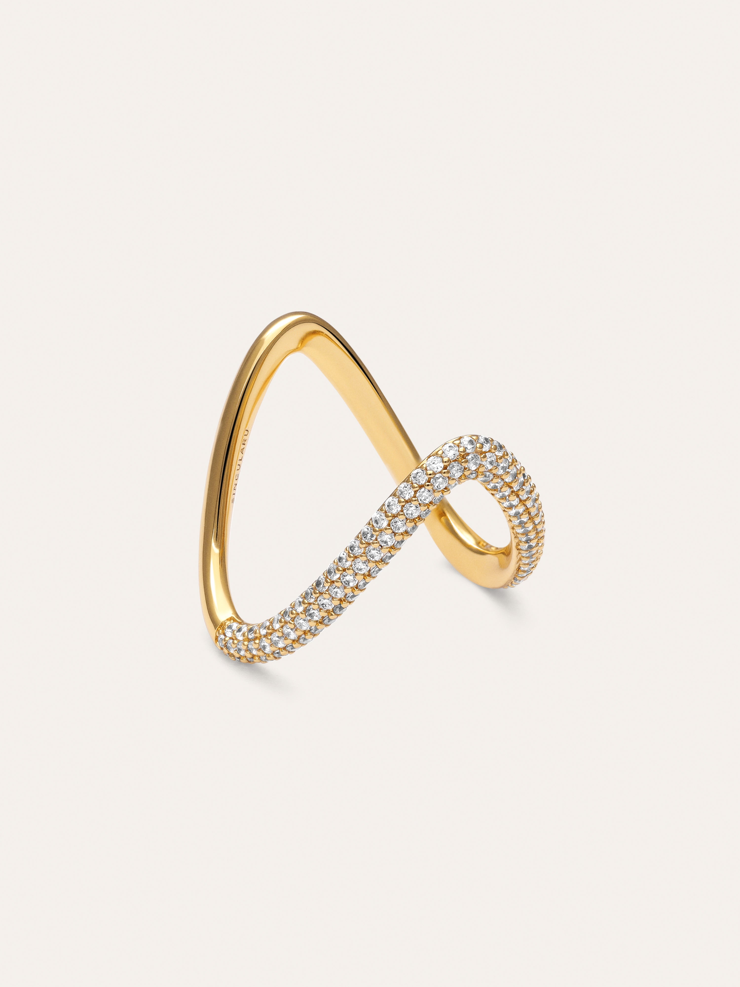 Scarlett V Gold Ring
