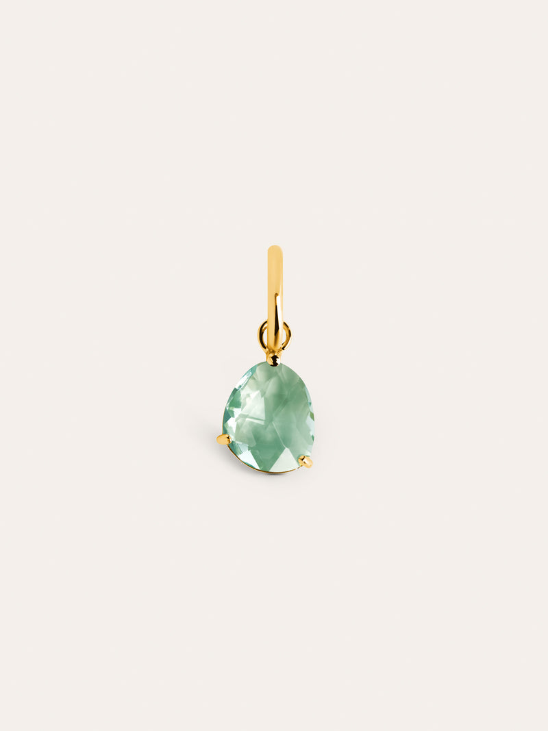 Birthstones Charm Silber, Vergoldet