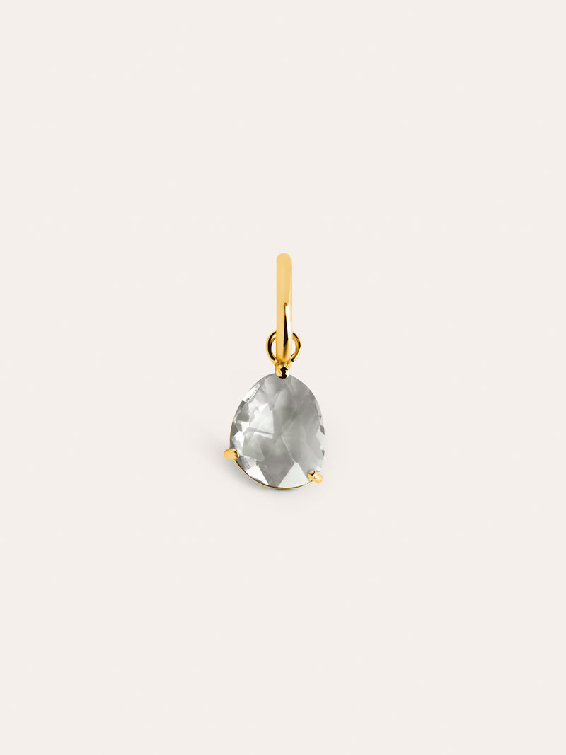 Birthstones Charm Silber, Vergoldet