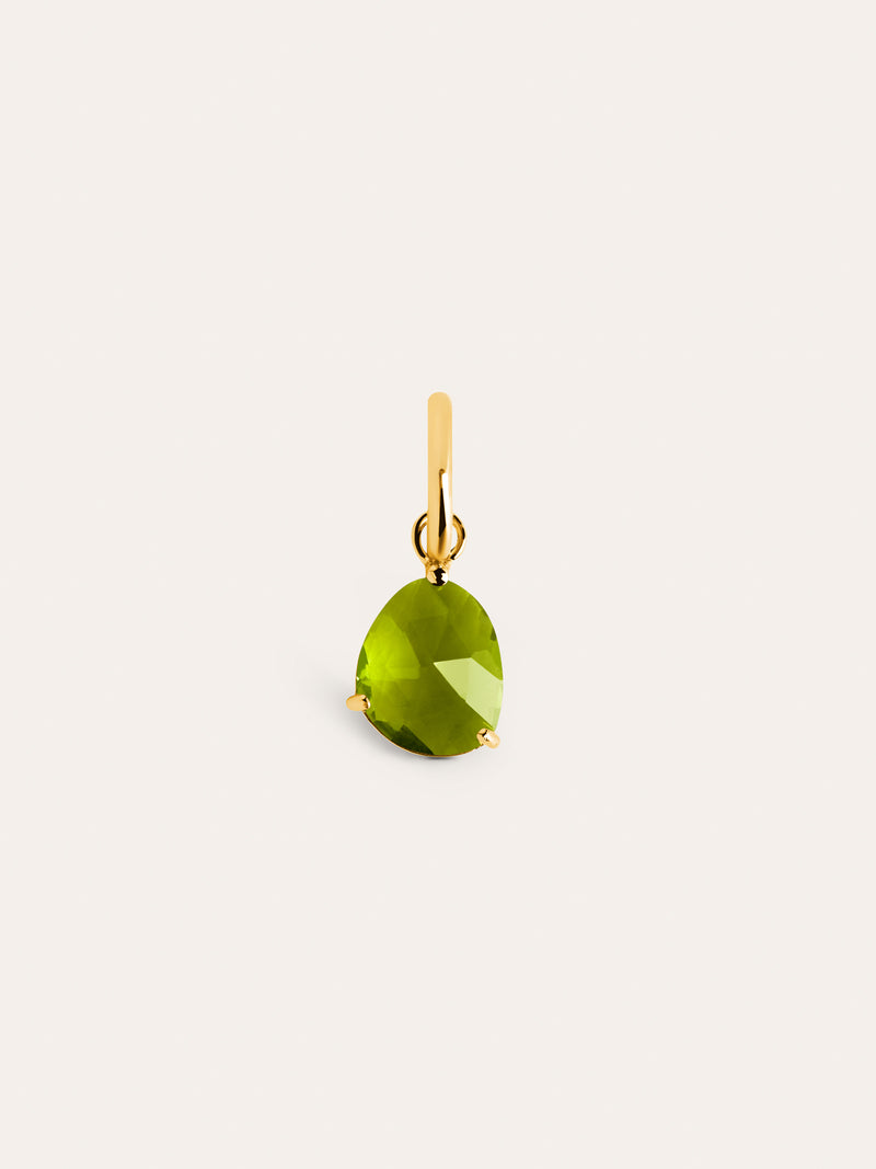 Birthstones Charm Silber, Vergoldet