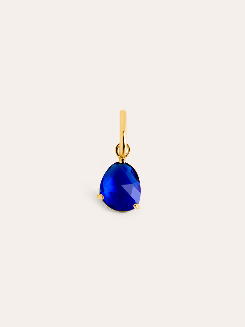 Birthstones Charm Silber, Vergoldet