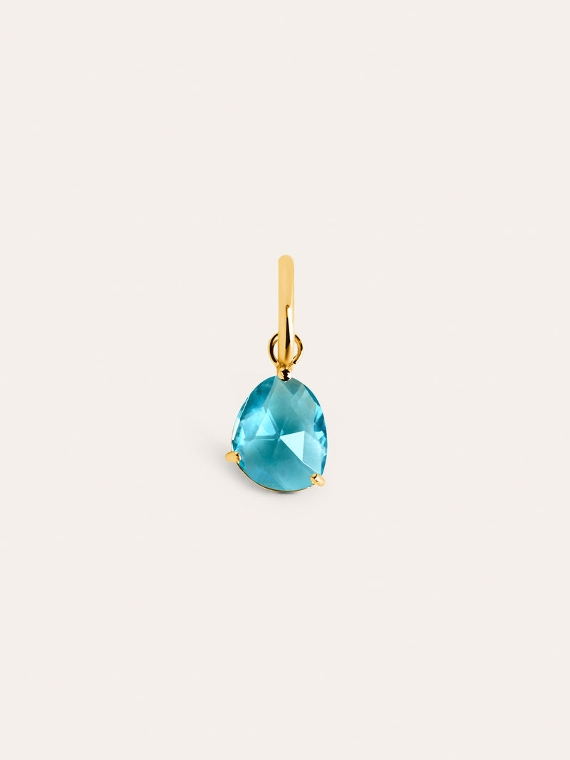 Birthstones Charm Silber, Vergoldet