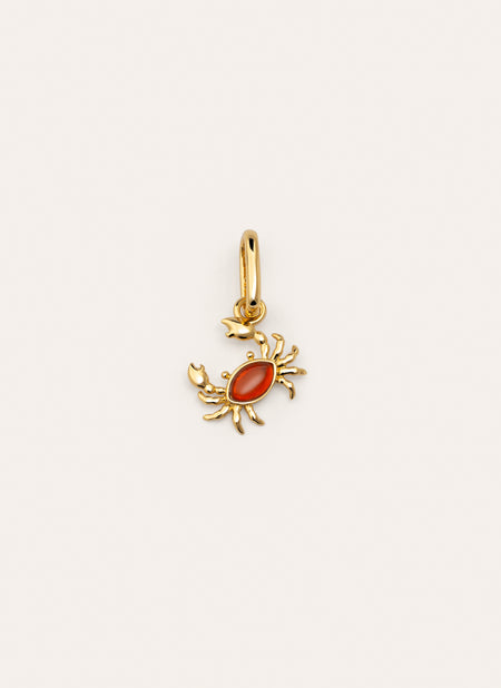Crab Gold Charm