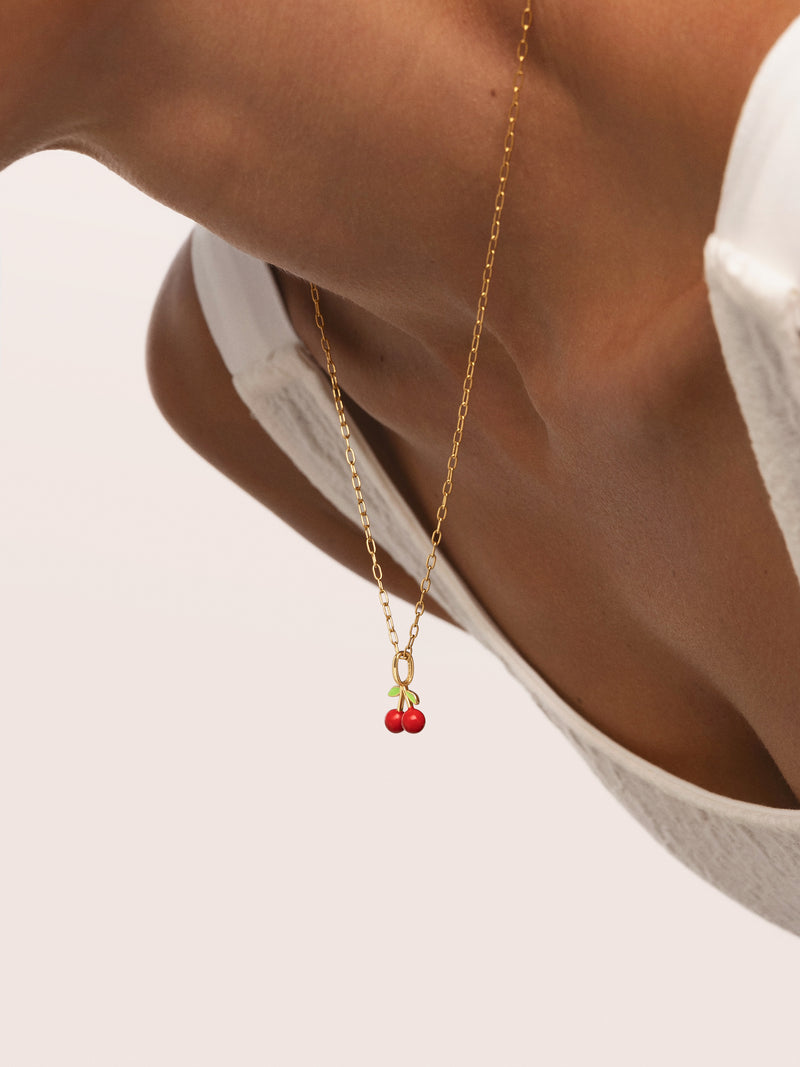 Cherry Gold Charm
