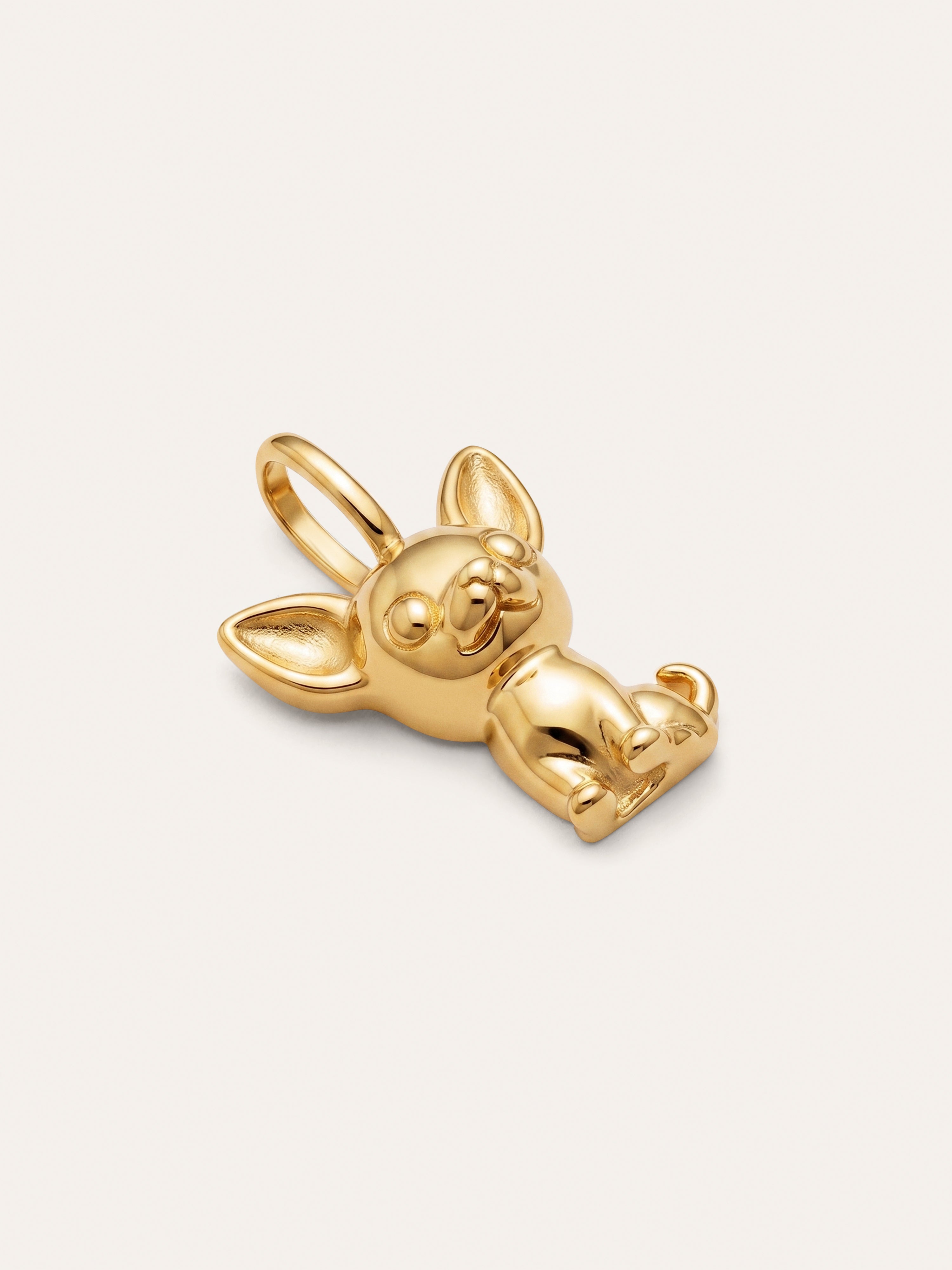 Charm Chihuahua Placcato Oro