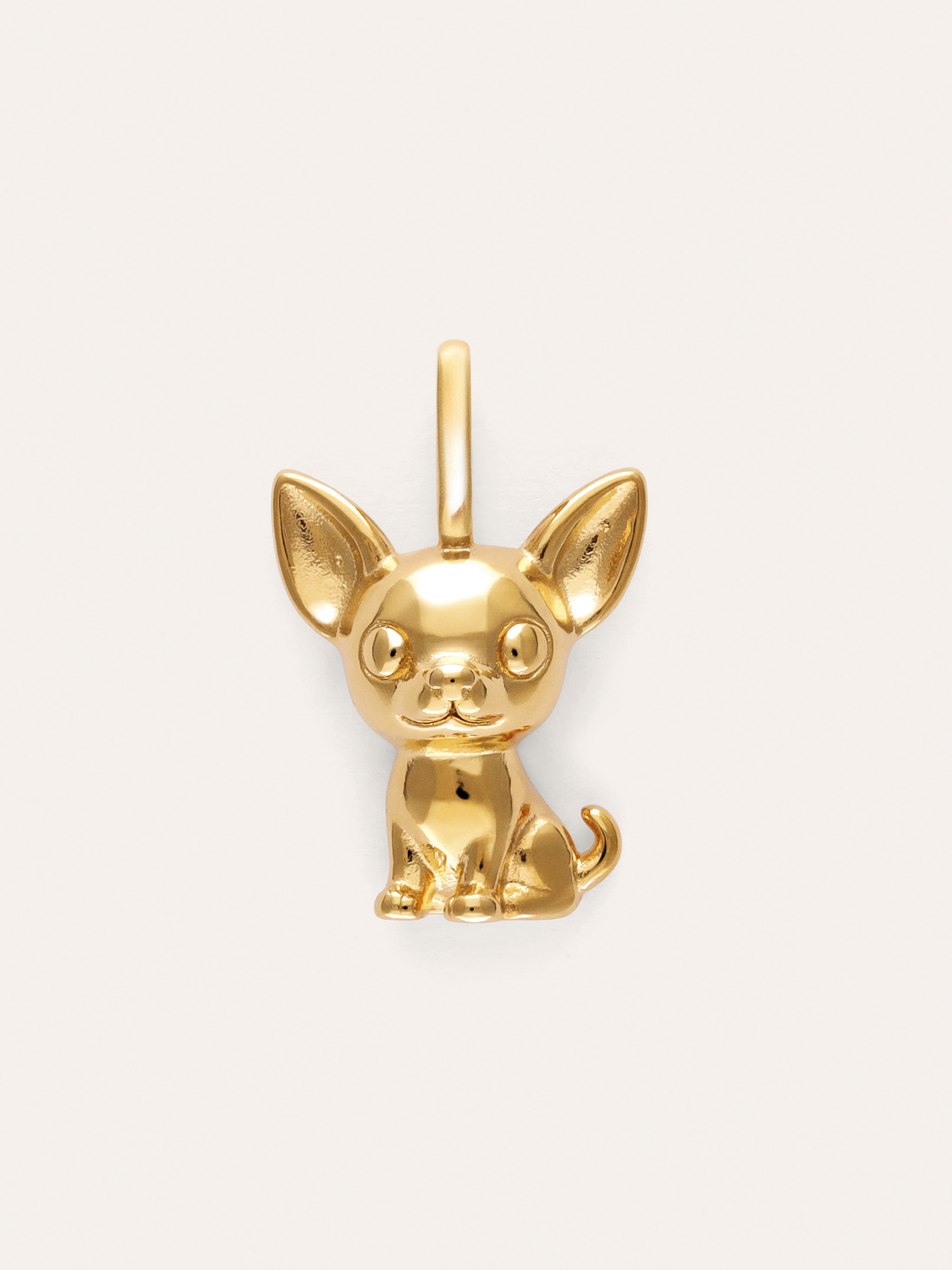 Charm Chihuahua Placcato Oro