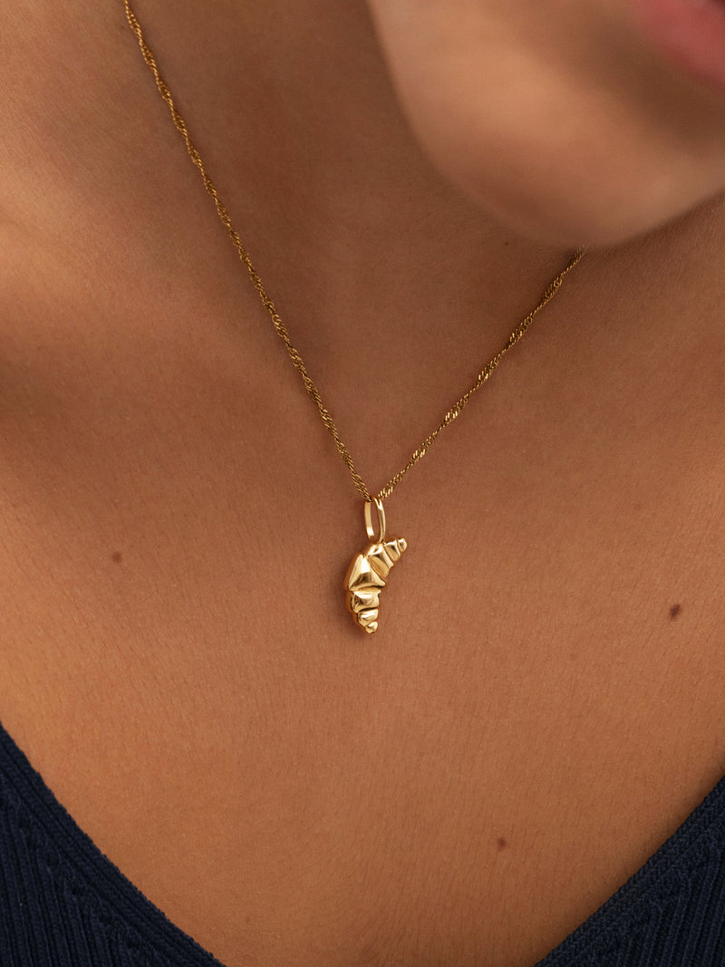 Croissant Gold Charm