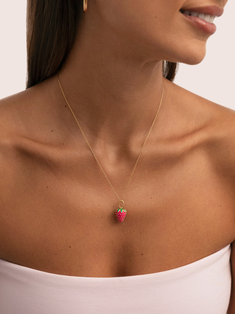 Charm Fresa Plaqué Or