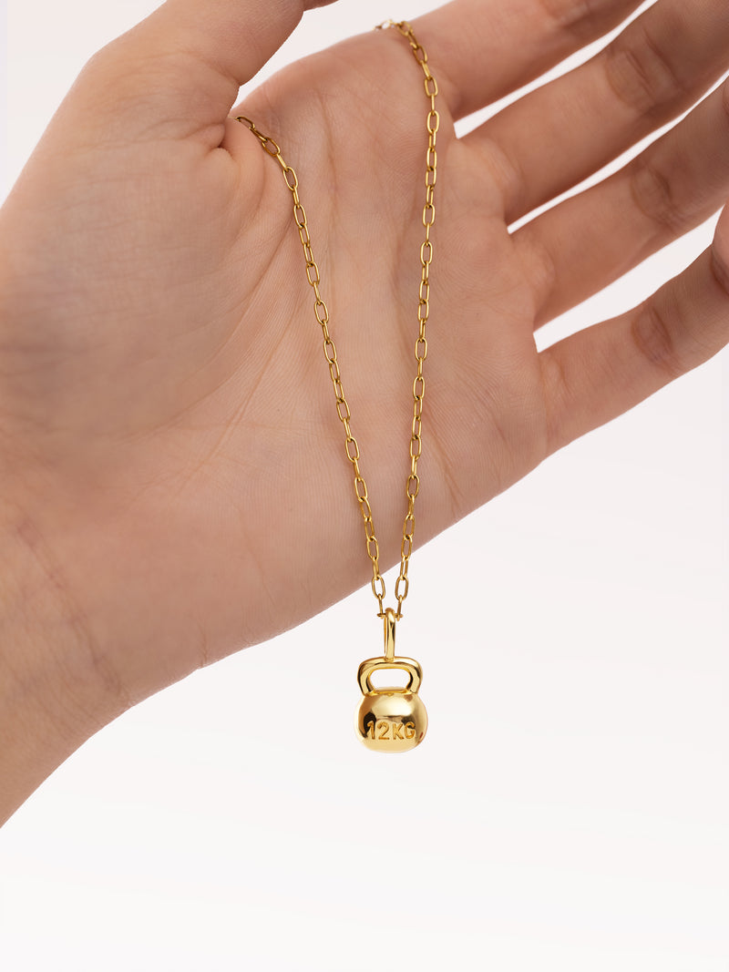Charm Kettlebell Plaqué Or