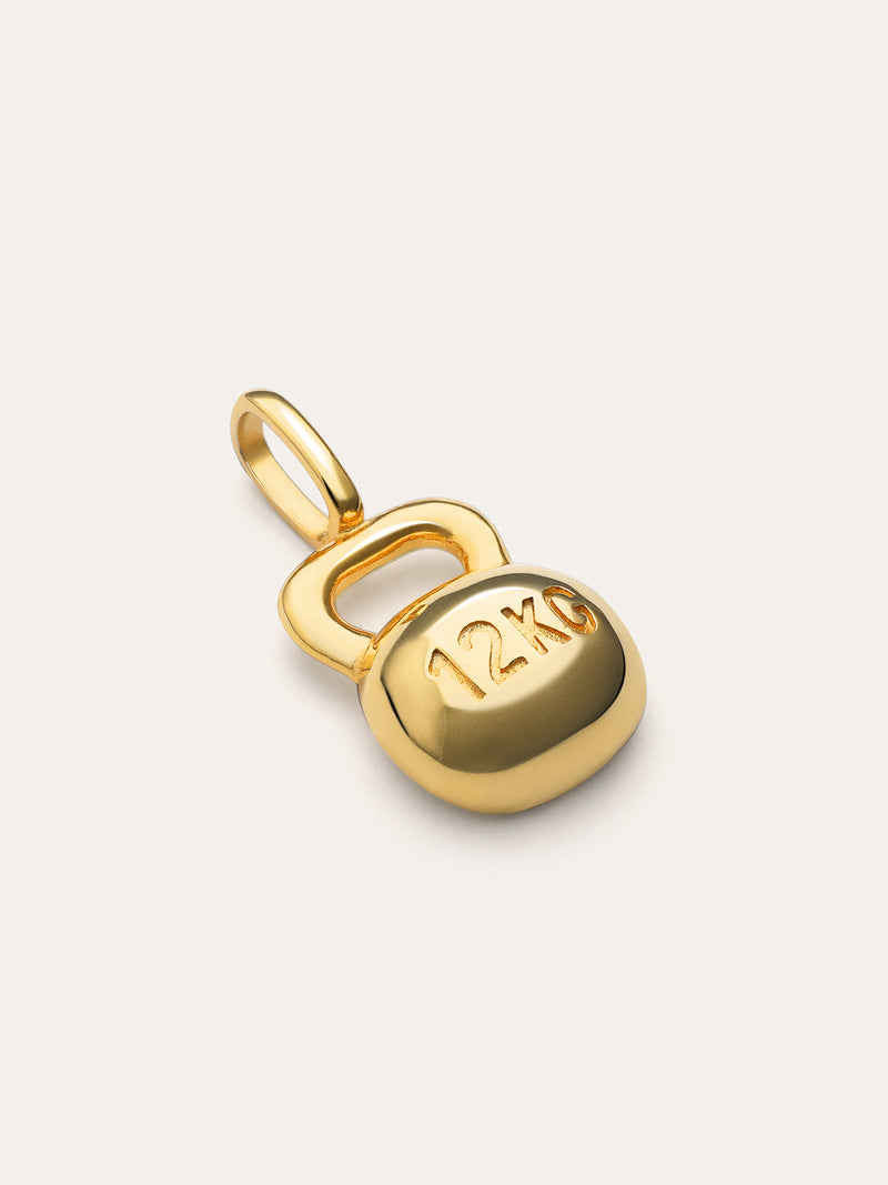 Charm Kettlebell Plaqué Or