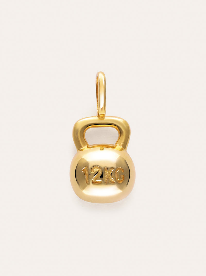 Charm Kettlebell Plaqué Or