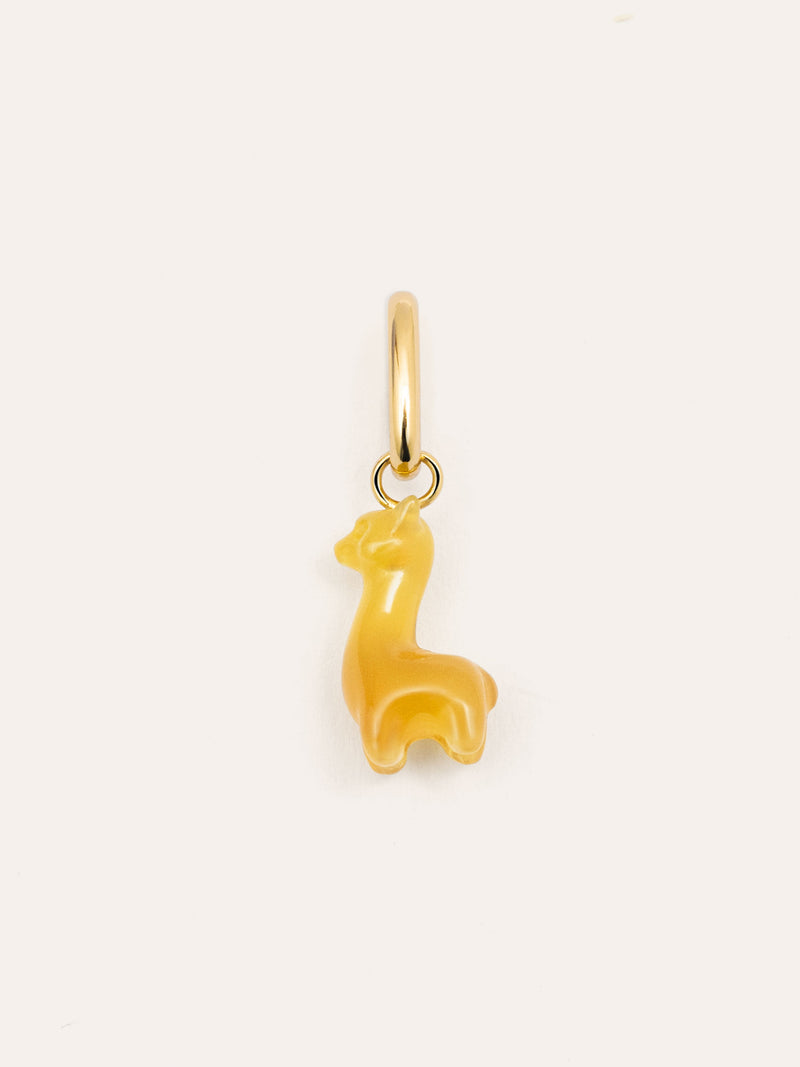 Lama Stone Gold Charm
