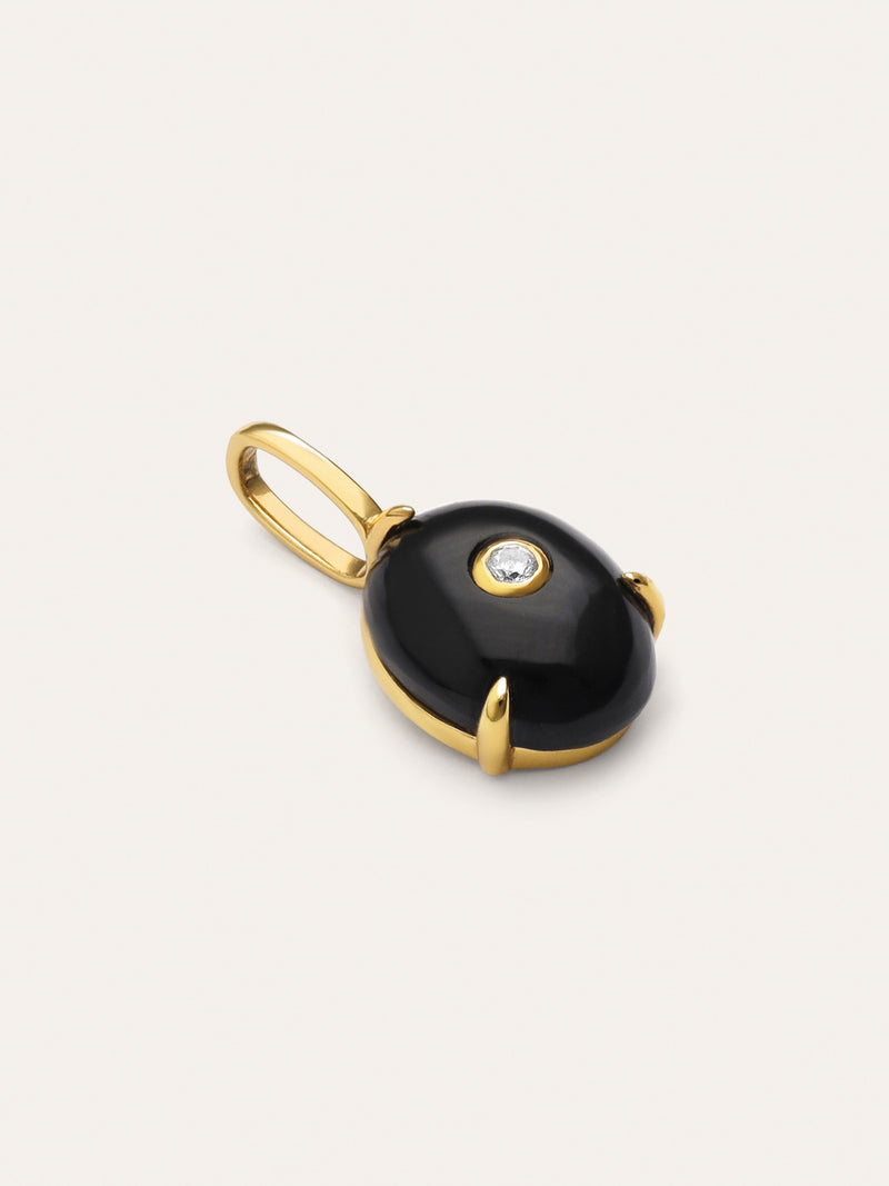 Charm My Maxi Onyx Spark Plaqué Or