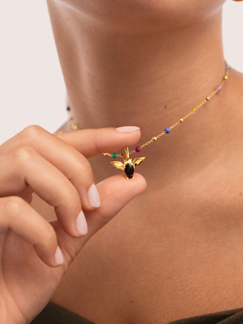 Gold-Plated Bat Charm