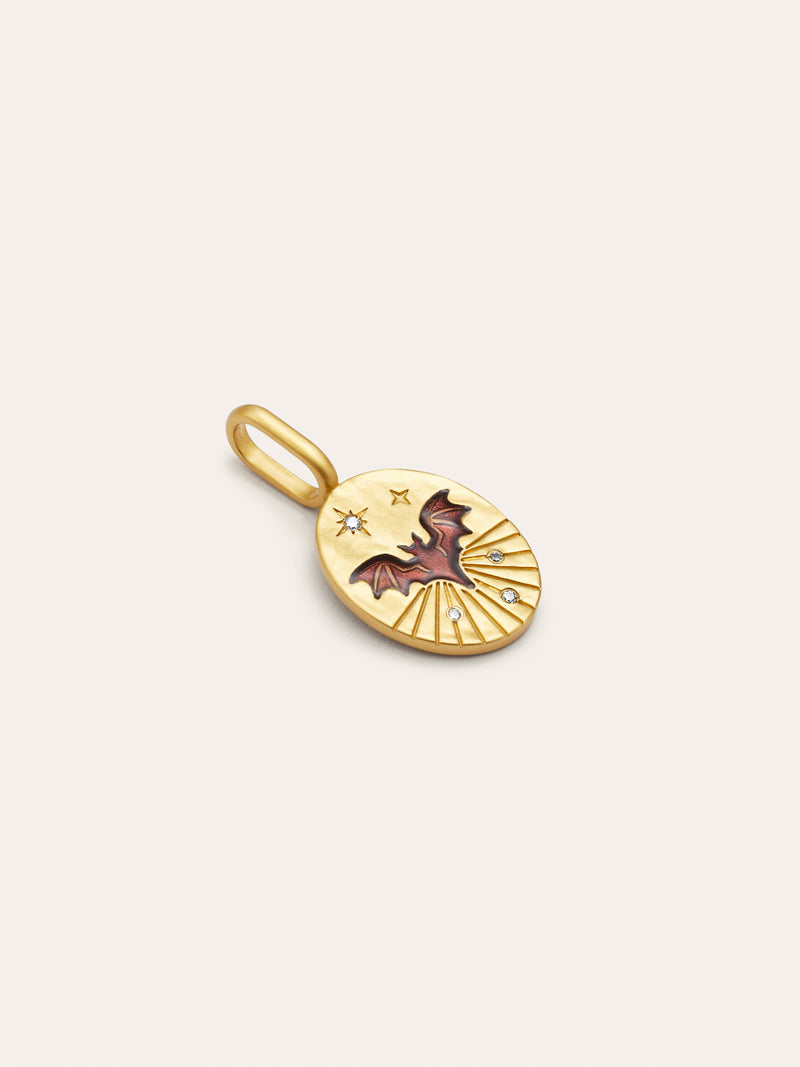 Mystic Bat Gold Charm