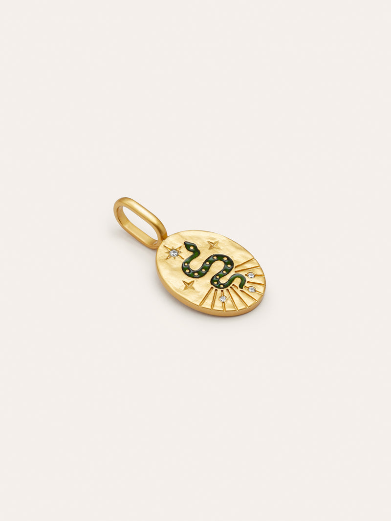 Mystic Snake Gold Charm