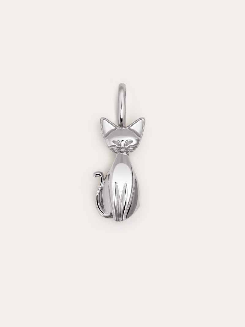 Salem Cat Enamel Grey Charm