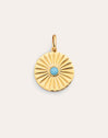 Solei Turquoise Gold Charm