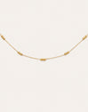Ketting Triple Dots Staal Verguld met Goud