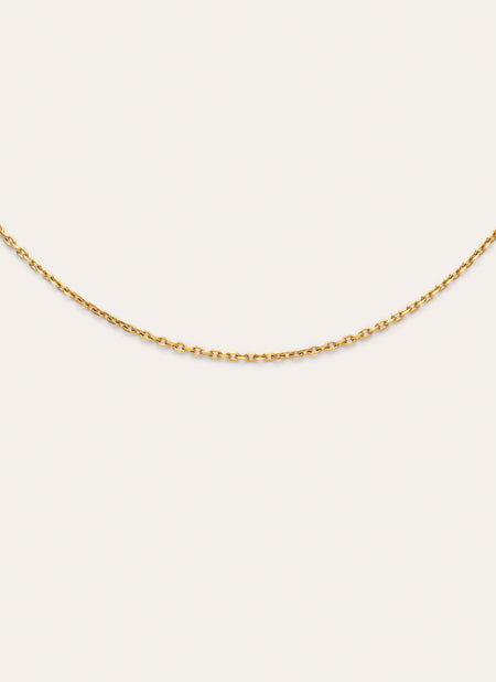 Collar Ana Acero Baño Oro
