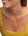 Collar Aqua Fish Acero Baño Oro