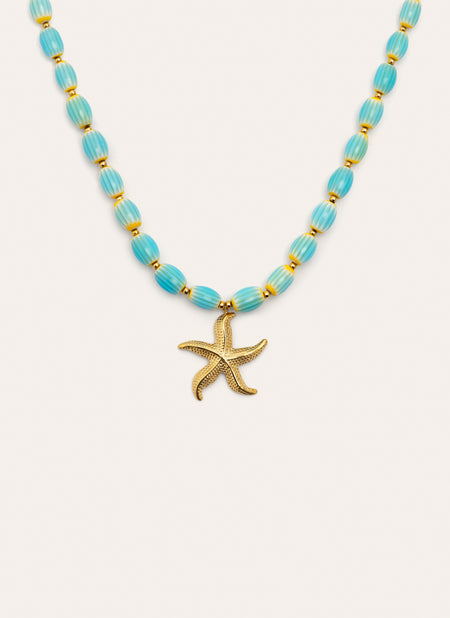 Collar Ariel Colors Acero Baño Oro