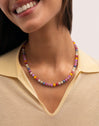 Collier Bali Stones Acier Plaqué Or