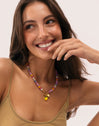 Collier Bali Stones Acier Plaqué Or