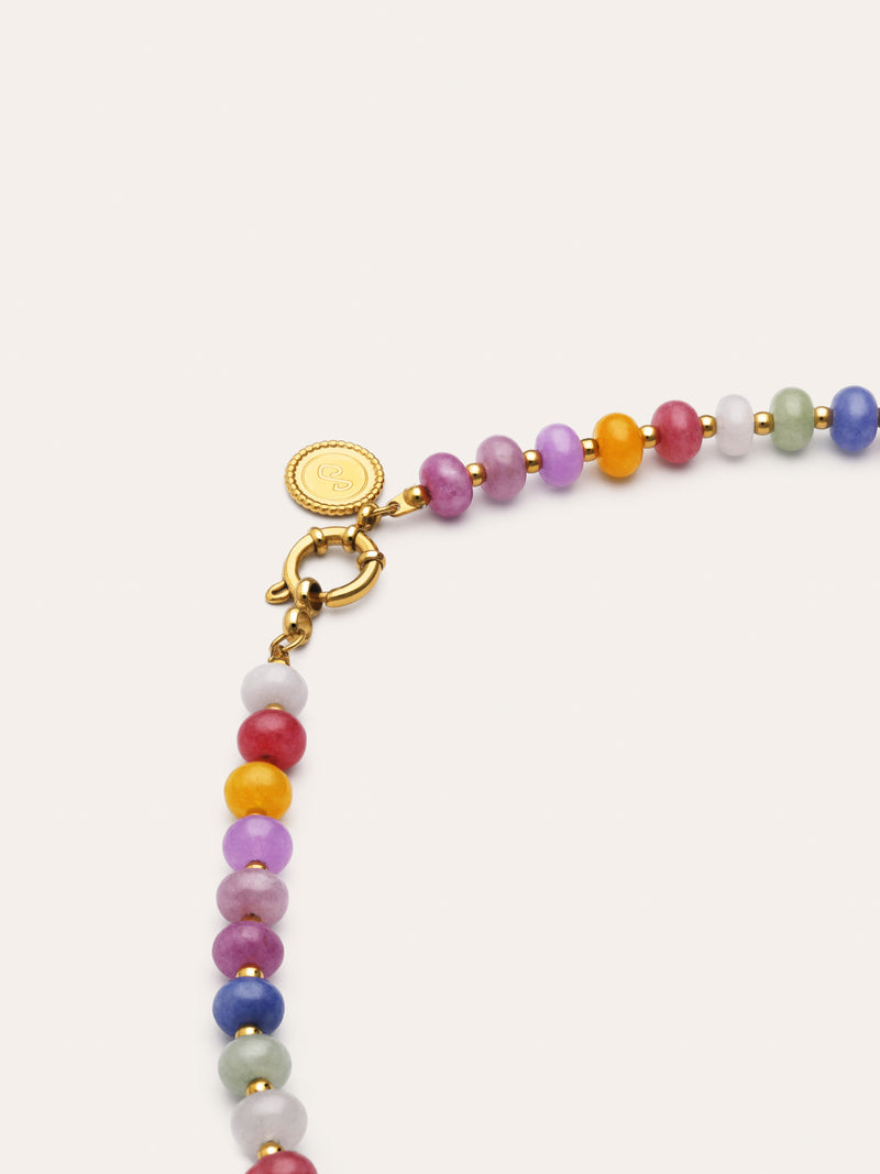 Collier Bali Stones Acier Plaqué Or