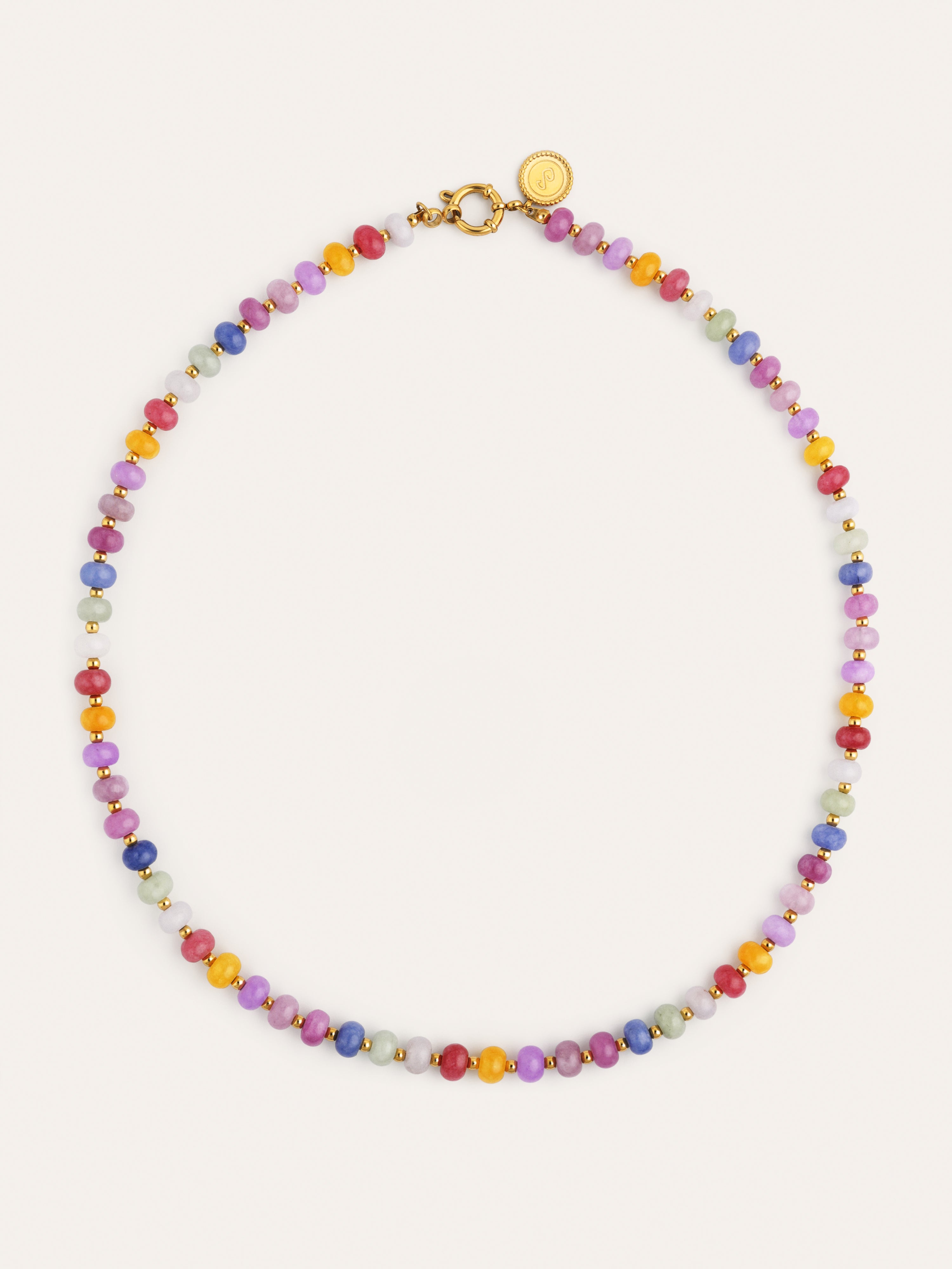 Collier Bali Stones Acier Plaqué Or
