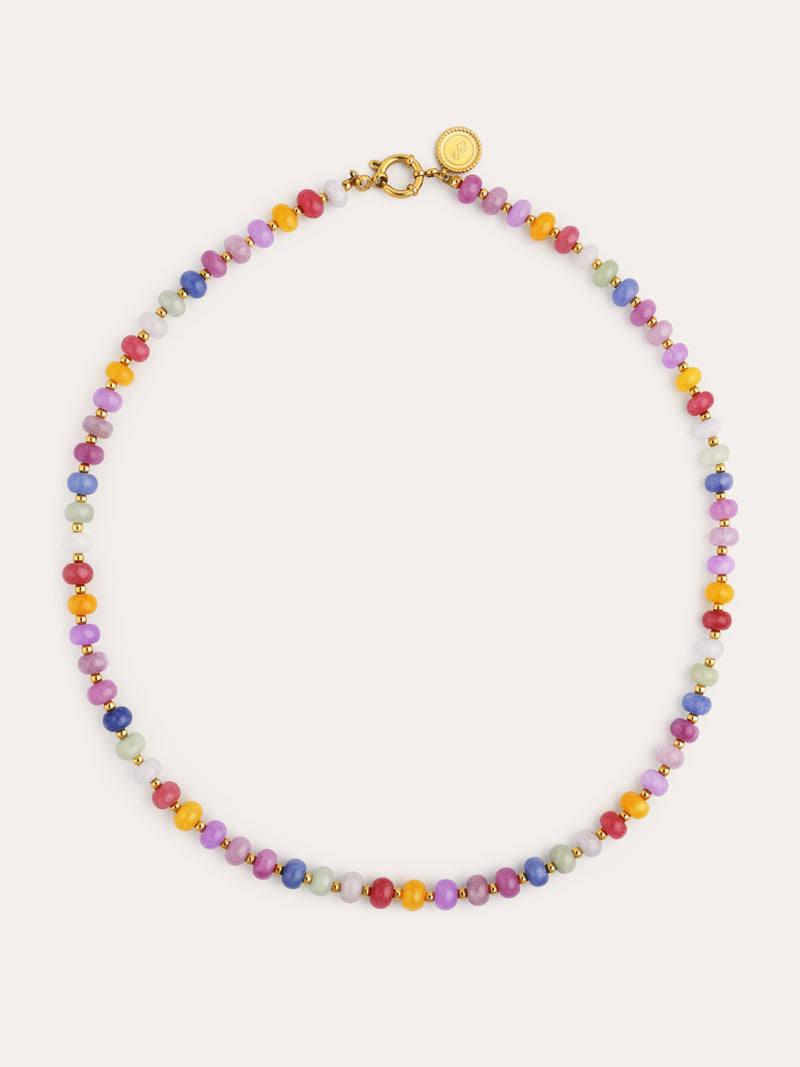 Collier Bali Stones Acier Plaqué Or