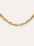 Collar Big Link Acero Baño Oro