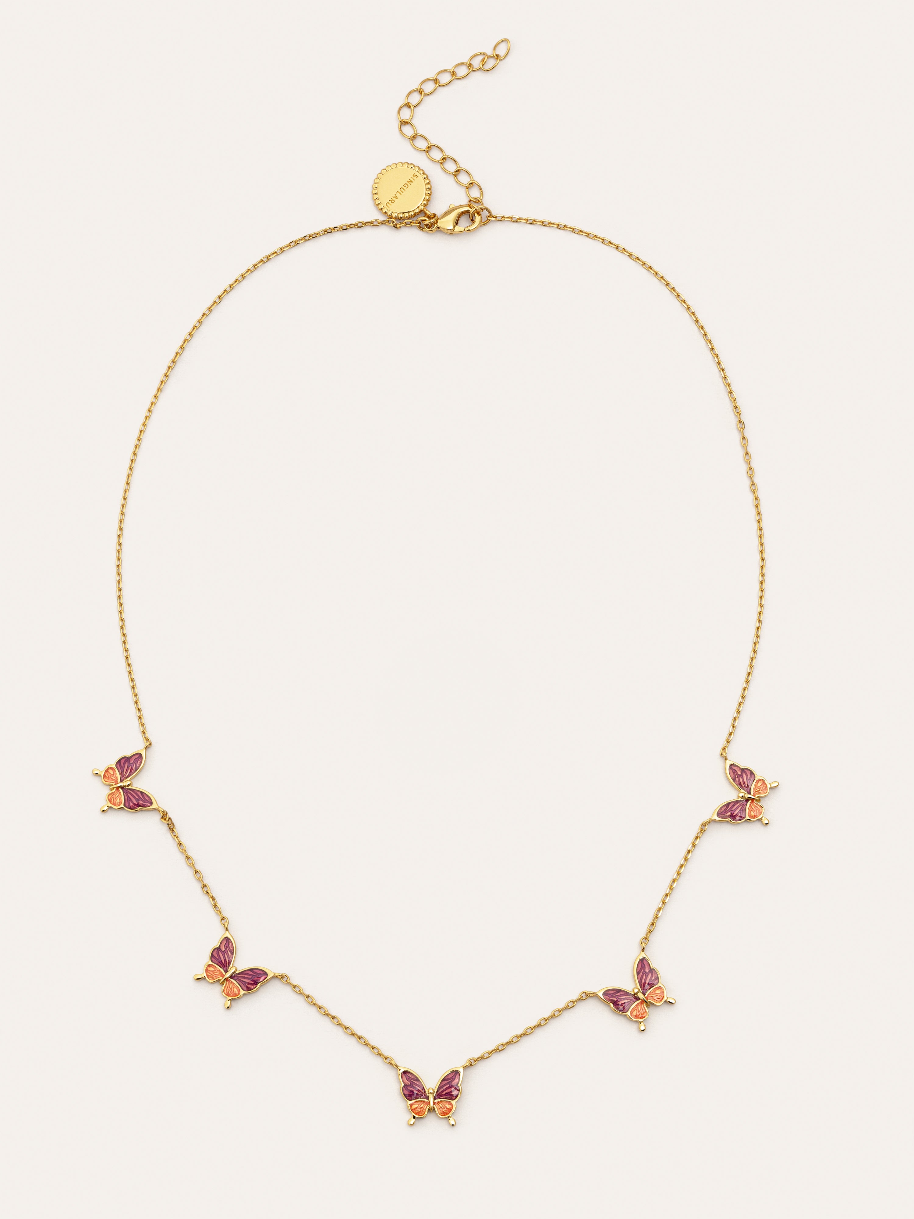 Collar Butterfly Baño Oro