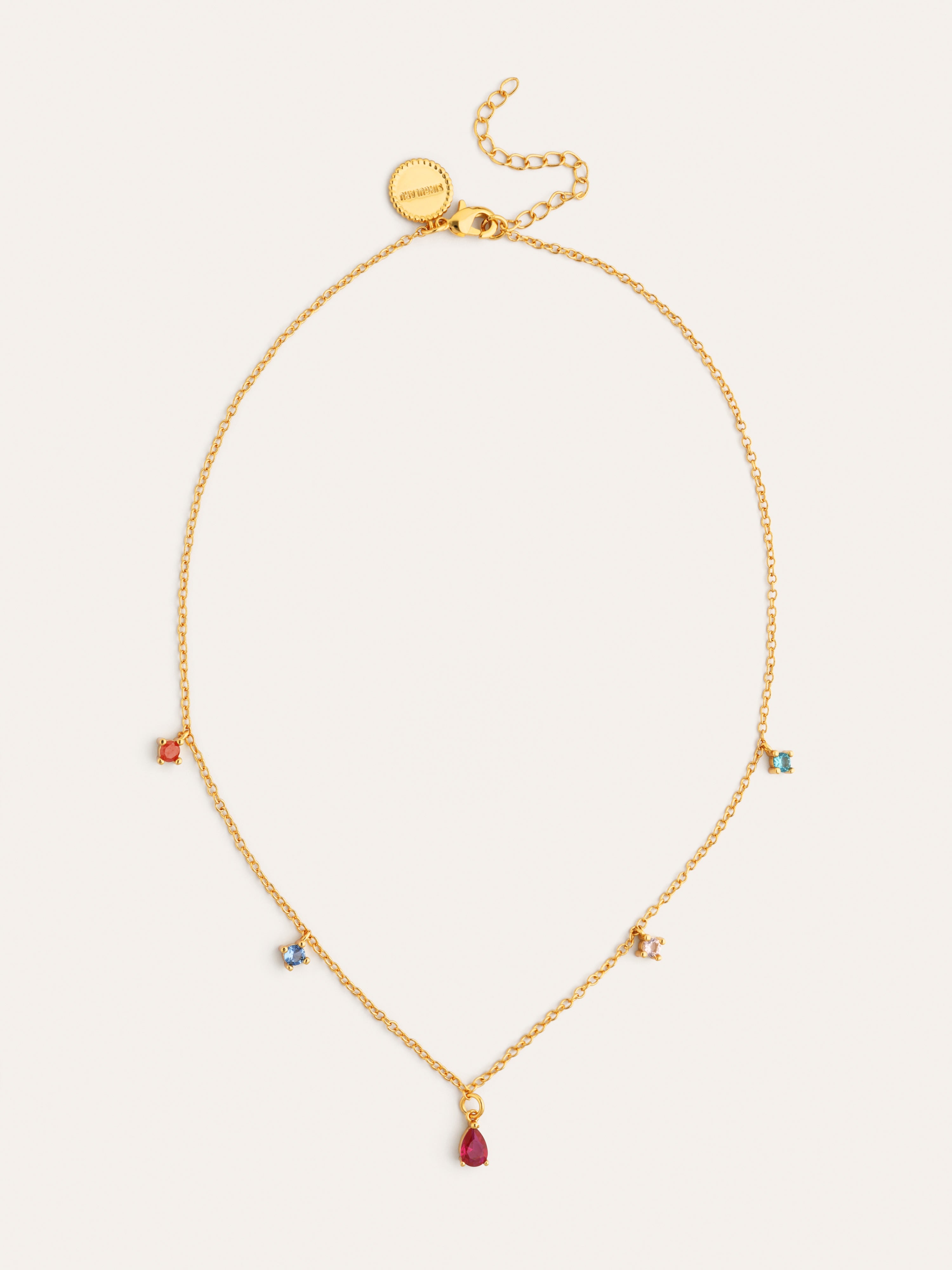Cascade Colors Necklace, 18kt Gold-Plated
