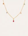 Cascade Colors Necklace, 18kt Gold-Plated