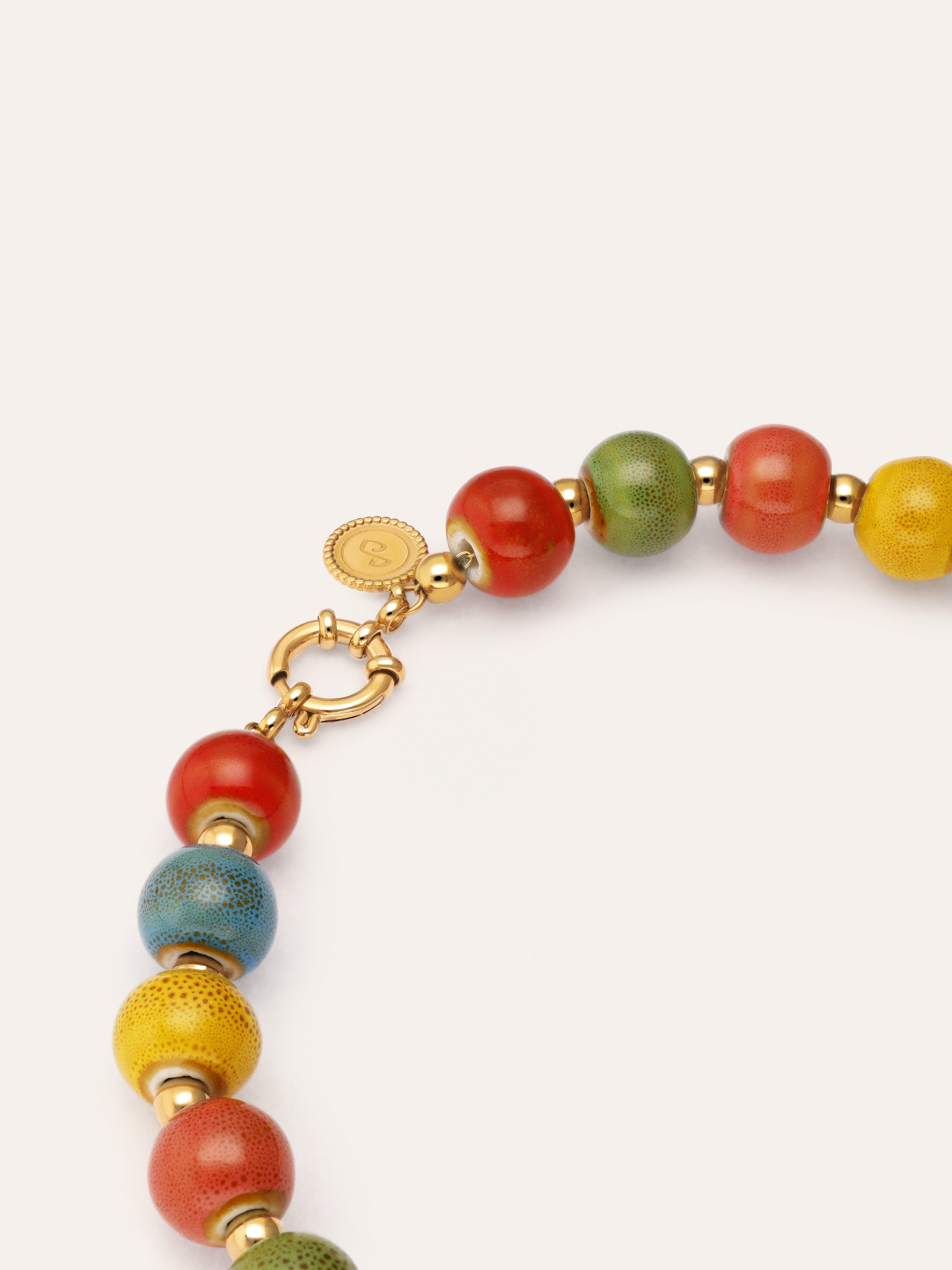 Collar Canela Acero Baño Oro