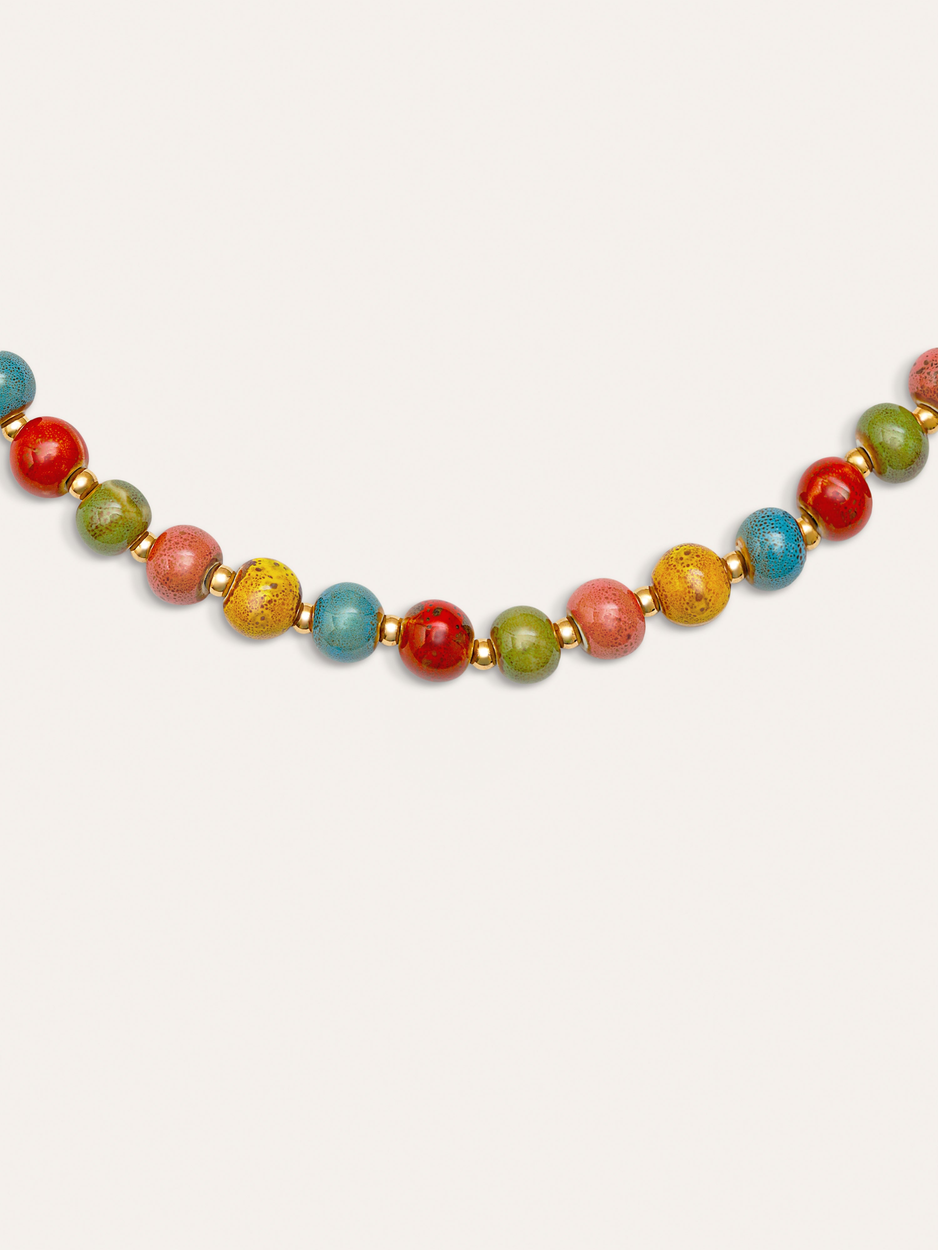 Collar Canela Acero Baño Oro