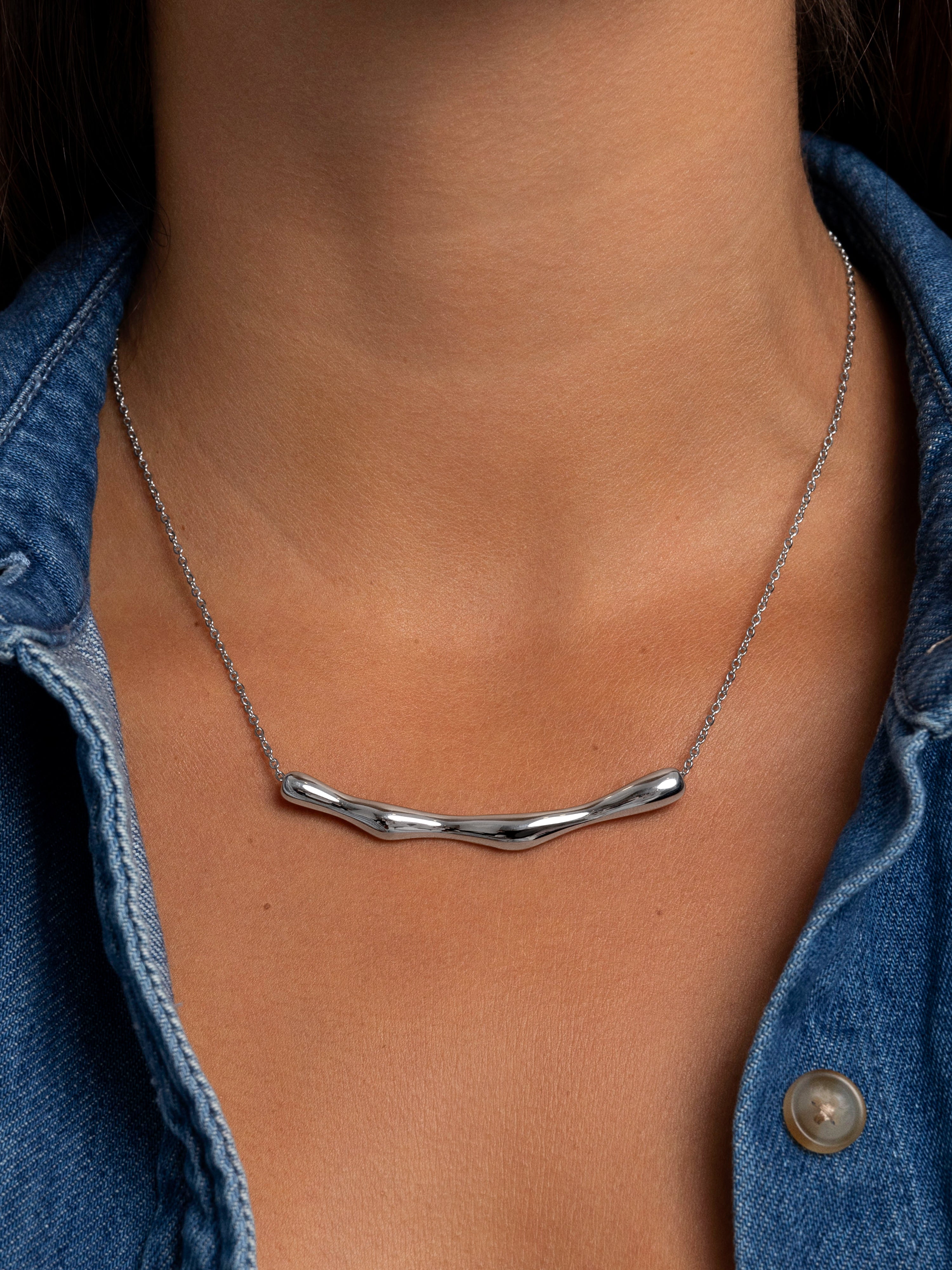 Cane Stainless Steel Necklace