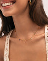 Ketting Chic Dancing Stones Staal Verguld in Goud
