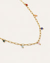 Ketting Chic Dancing Stones Staal Verguld in Goud