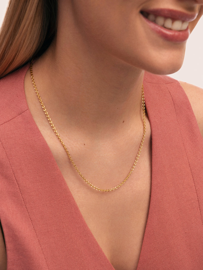 Collier Celestia Acier Plaqué Or