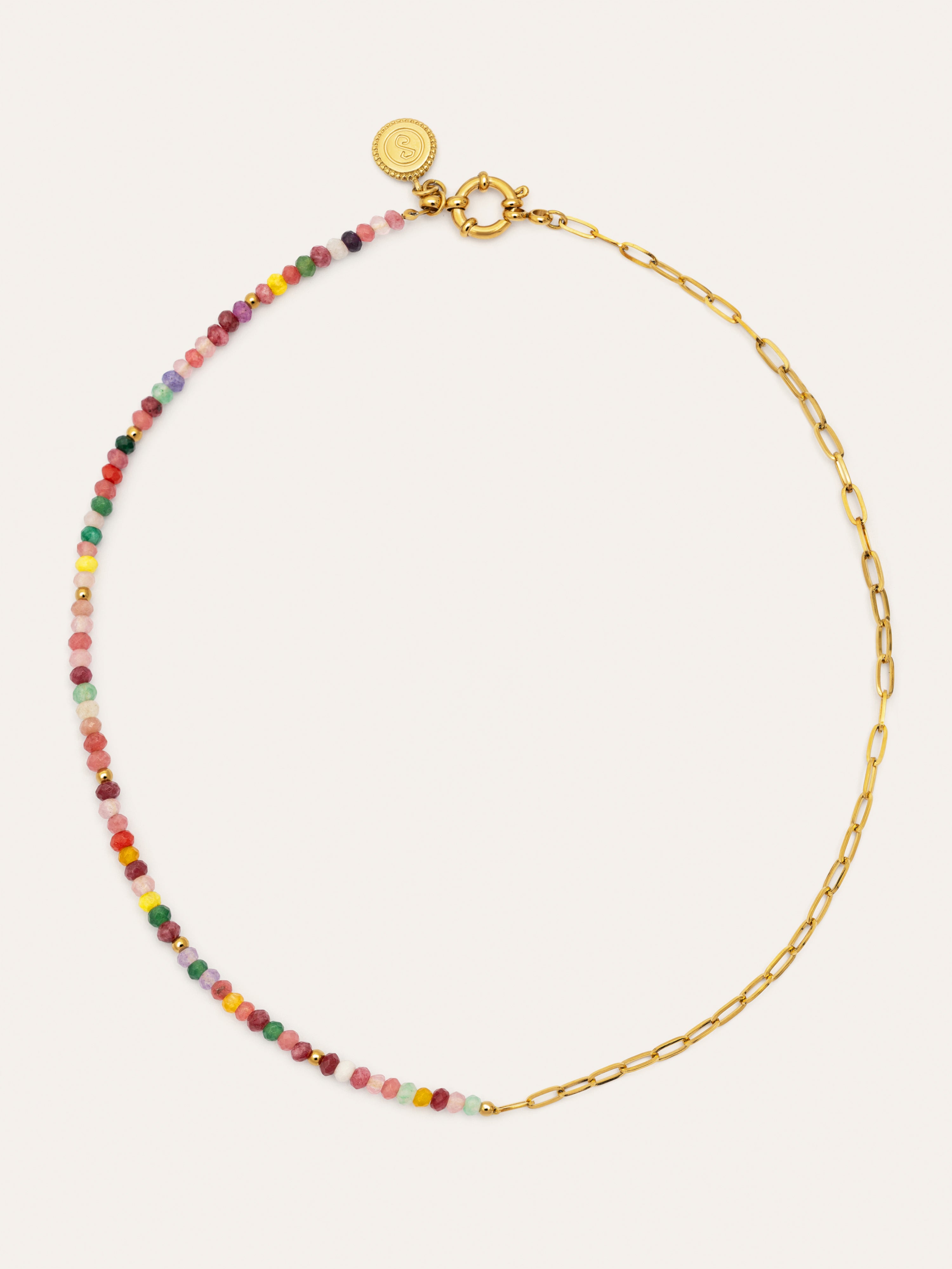 Collar Chic Amalia Acero Baño Oro