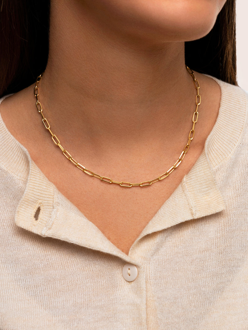 Chic Stainless Steel Gold Necklace