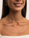 Collar Chic Nora Acero Baño Oro