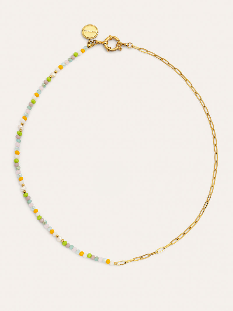 Collier Chic Nora Acier Plaqué Or