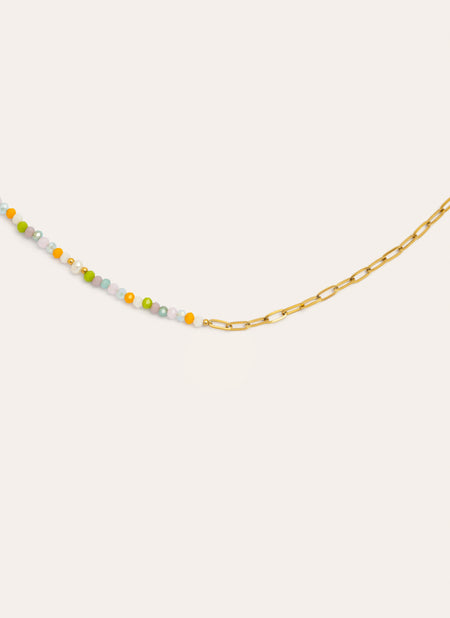 Collier Chic Nora Acier Plaqué Or